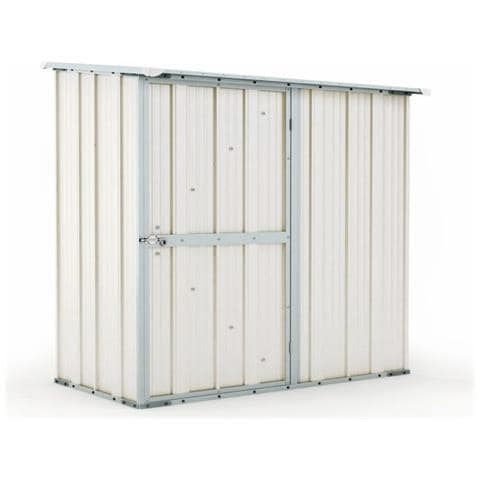 Box In Acciaio Casetta Da Giardino Capanno 174x100cm X H 182cm - 43kg - 1,74mq - Bianco - Foto 1