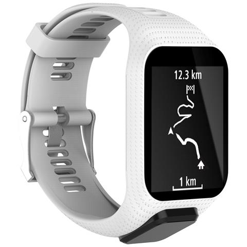 Cinturino Per Orologio In Silicone Per Smartwatch Tomtom White - Foto 3