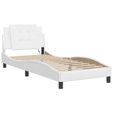 Lusso Casadino - Giroletto Con Led Senza Materasso Zadar Bianco 80x200 Cm - Foto 2