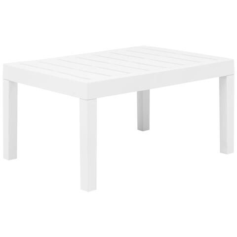 Lusso Casadino -  Set Salotto Da Giardino 3 Pz In Plastica Bianco - Foto 8