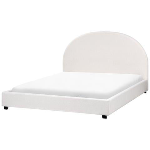 Letto Tessuto Vaucluse 160 X 200 Cm Bianco Sporco - Foto 2