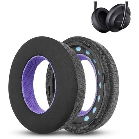 Cuscinetti Auricolari Di Ricambio Rrescanti Per Cuffie Bose 700 - Nero /viola - Foto 3
