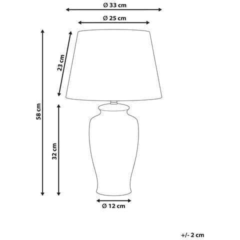 Lampada Da Tavolo Bijela Porcellana Bianco/blu - Foto 7
