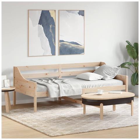 Lusso Casadino - Dormeuse Senza Materasso 90x200 Cm In Legno Massello Di Pino - Foto 8