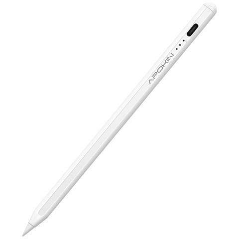 Penna Stilo Per Smartphone Tablet, Punta Da 1.5mm Autonomia 20h Porta Usb-c, Bianco - Foto 1