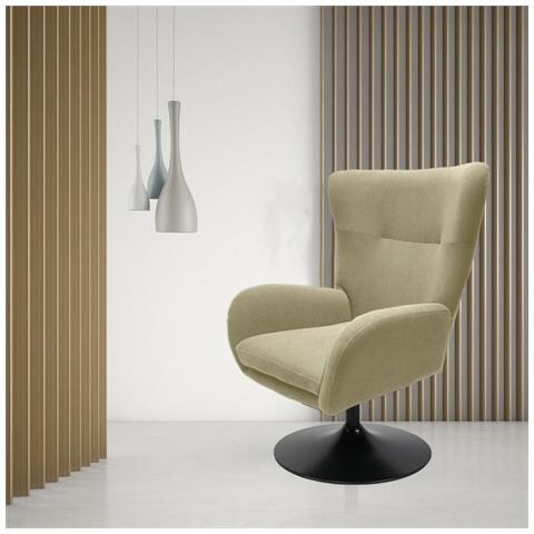 Poltrona Claire - Verde - Velluto - 72x81x97 Cm - Foto 2