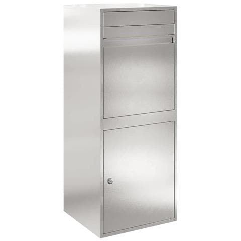 Cassetta per pacchi Nero 41 x 38 x 103 cm Acciaio inossidabile - Foto 1