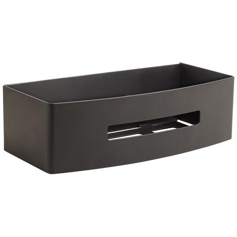 Portaoggetti A Muro Rettangolare In Acciaio Inox Aisi 304 Serie Poseidon - Nero Matt - Foto 1