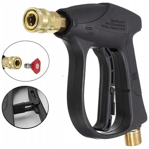 Set Accessori Idropulitrice Jetkit - Pistola 300 Bar, 5 Ugelli Qc, Adattatore Lavor Hq, Spazzola Rotante | Compatibile Con Lavor, Karcher - Foto 2