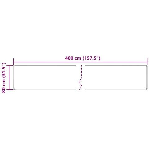 Tappeto Stampa Crema 400 x 80 cm Poliestere e PVC - Foto 7