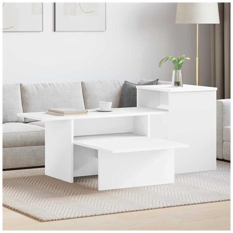 Tavolo consolle Bianco 91,5 x 35 x 38,5 cm Legno multistrato - Foto 2