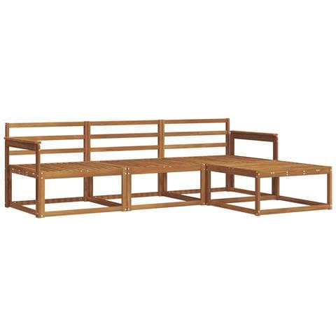 Set di divani da esterno 4 pcs Naturale - Foto 1