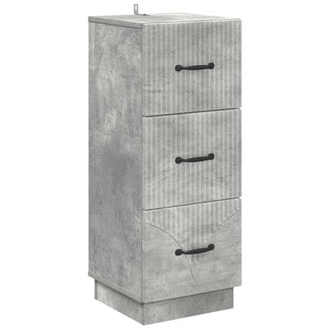 Mobile con Cassetti Grigio Cemento 33 x 34,5 x 87 cm - Foto 1