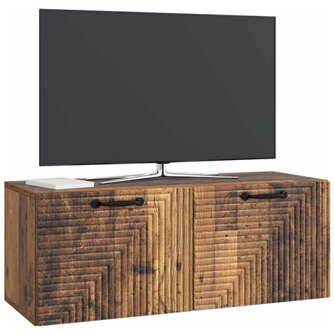 Mobile Porta TV da Muro Legno antico 78,5 x 31 x 30 cm - Foto 2