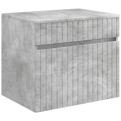 Set di mobili per il bagno Grigio Cemento Legno ingegnerizzato - Foto 10