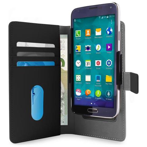 Custodia PU Univ XLarge con Aggancio Scorrevole Regolabile+1 Tasca Banconote+3 Vani Carta Nero - Foto 1