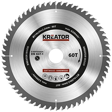 Hss Sega Circolare Ø 216 x 30 x 2,2 mm 60 denti Di Sega Per Legno Foglia + 3 riduttori - Foto 1