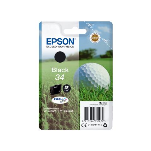 C13T34614020 Cartuccia Ink Originale Nera per WorkForce Pro WF-3720DWF - Foto 1