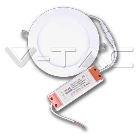 Pannello Led A Incasso Rotondo 225 Mm 18w Smd Luce Naturale 4500k Vt-1807 Rd 4861 - Foto 2