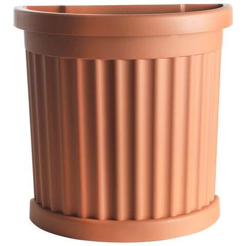 Vaso Roma Con Sottovaso Colore Grigio - Foto 2