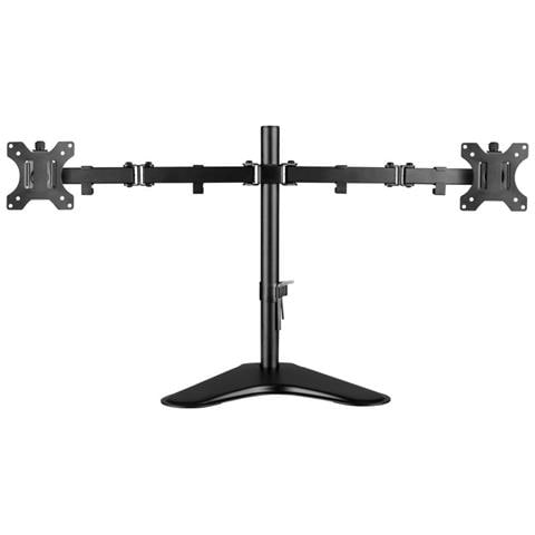 Doppia Staffa Monitor 32" con Regolazione a Sfioramento fino a 8Kg Nero - Foto 3
