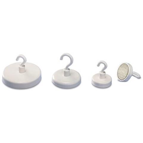 Magnete A Gancio (ø) 36 Mm Tondo, Con Gancio Bianco 1 Pz. - Foto 1