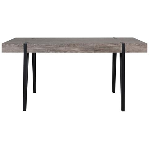 Tavolo Da Pranzo Marrone Scuro E Nero 180x90cm Adena - Foto 15