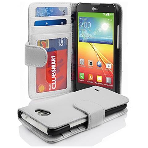 Custodia Compatibile Con Lg L90 In Magnesio Bianco - Coperchio Protettivo Con Chiusura Magnetica E 3 Slot Per Carte - Foto 1
