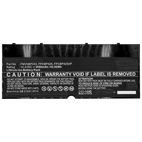 Mbxfu-ba0027 Ricambio Per Laptop Batteria (laptop Battery For Fujitsu - 44wh Li-pol 14.4v 3050ah - Black, 44wh - Foto 2