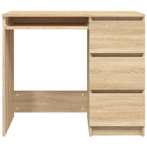 Scrivania Rovere Sonoma 90x45x76 cm in Legno Multistrato - Foto 8