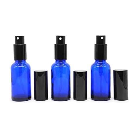 30ml Vetro Blu Spray Bottiglia Vuoto Nebbia Sottile Spruzzo Bottiglie Con Tappo In Metallo Per La Pulizia Aromaterapia Olio Essenziale Diffusore Massaggi Capelli Pet - 6 Pezzi - Foto 2