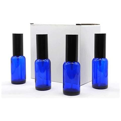 30ml Vetro Blu Spray Bottiglia Vuoto Nebbia Sottile Spruzzo Bottiglie Con Tappo In Metallo Per La Pulizia Aromaterapia Olio Essenziale Diffusore Massaggi Capelli Pet - 6 Pezzi - Foto 4