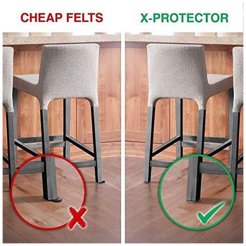 Mobili Pads X-protezione 8 Pcs - Piano Protettori Mobili Feltrini 20x16cm Heavy Duty 5 Mm. Rilievi Del Piede Di Lusso Piedi Mobili - Adhesive Pads Presidente Del Pavimento Del Piedino Protezioni - Foto 2