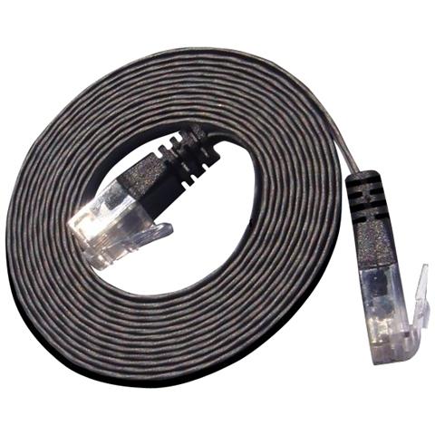PKW-SLIM-KAT6 7.5 SW, 7,5m, Cat6, U / UTP (UTP) - Foto 1