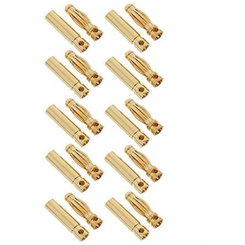 Connettori Banana Da 3 Mm Per Lipo Rc Per Batterie Modellismo Rc Lipo, 10 Paia - Foto 1