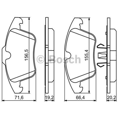 Kit Pastiglie Freno 986494246 - Foto 1