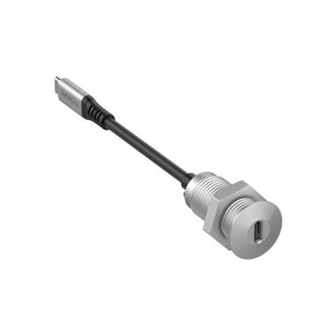 Prousbcmf0.3socket Cavo Usb 0,3 M Usb 3.2 Gen 2 (3.1 Gen 2) Usb C Grigio - Foto 2