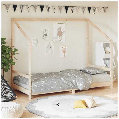 Giroletto Per Bambini 90x200 Cm In Legno Massello Di Pino - Foto 1