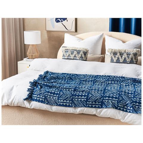 Coperta Shivpuri Cotone 130 X 180 Cm Blu - Foto 1