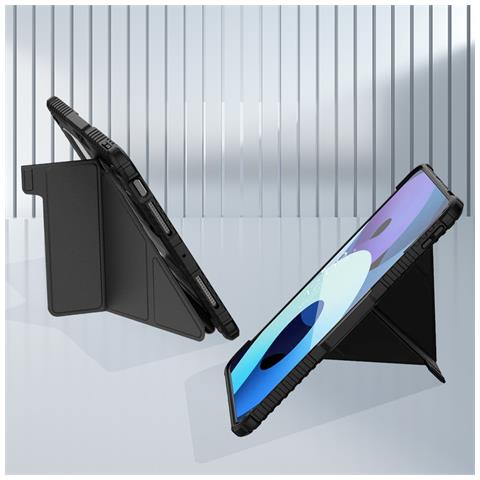 Custodia Anti-urto Per Ipad Pro 11 2024 E M5 2025 A Copertina Supporto Multi-angolo, Nero - Foto 2