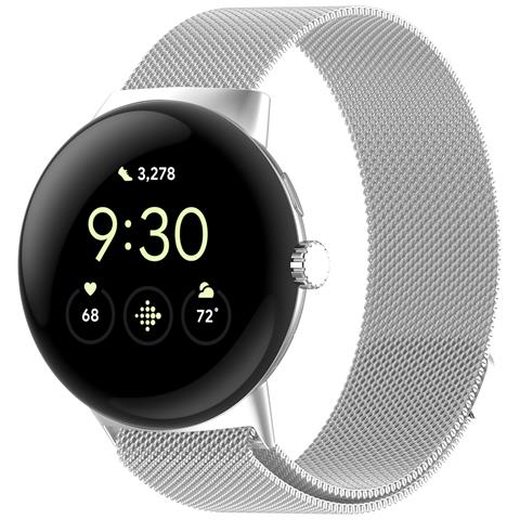 Cinturino Milanese Per Google Pixel Watch Silver M - Foto 1