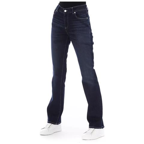 Jeans E Pantaloni In Cotone Blu - W30 - Foto 2