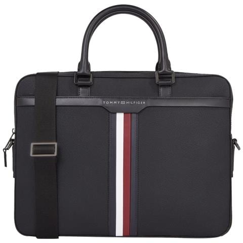 Coated Canvas Computer Bag Borsa Per Laptop Sintetico Borse Uomo Nero Eu One Size, Am0am11531 Bds - Foto 1