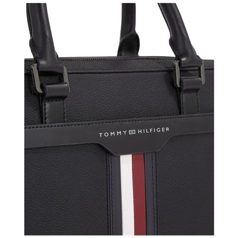 Coated Canvas Computer Bag Borsa Per Laptop Sintetico Borse Uomo Nero Eu One Size, Am0am11531 Bds - Foto 3