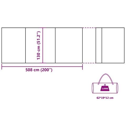 Frangivento Campeggio Grigio Arancione 508x130 cm Impermeabile - Foto 2