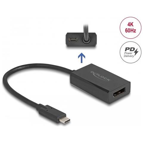 Delock Adattatore Displayport Femmina A Usb Type-c Maschio (modalitãƒâ  Dp Alt) - Foto 1