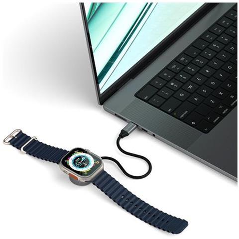 Cavo Di Ricarica Rapida Magnetico Mfi Per Apple Watch, Grigio - Foto 5