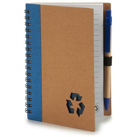 Confezione Da 4 Quaderni In Cartone Riciclato + Penna 16x12 Cm. Assortimento Di 4 Design. - Foto 3