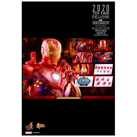Figurina Mms568 - Iron Man 2 - Iron Man Mark Iv Holographic Versione - Foto 2