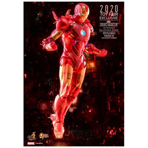 Figurina Mms568 - Iron Man 2 - Iron Man Mark Iv Holographic Versione - Foto 5
